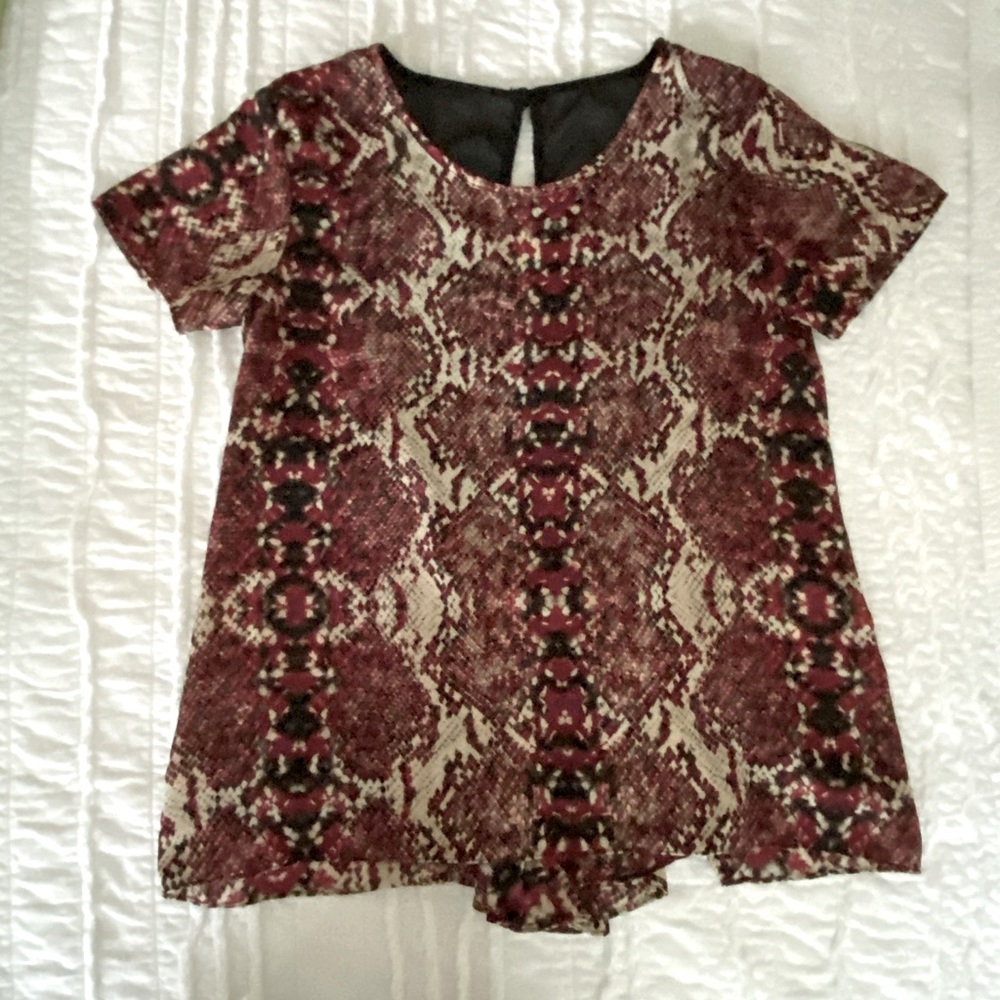 Fun Snakeskin Blouse